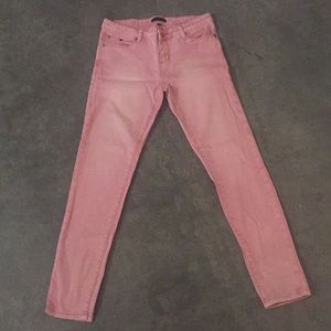 Light pink skinny jeans